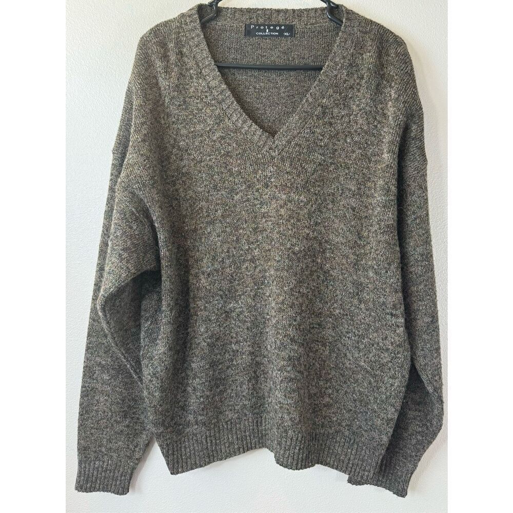 Vintage Protege Collection Alpaca Wool Blend Men's Sweater Made in USA XL